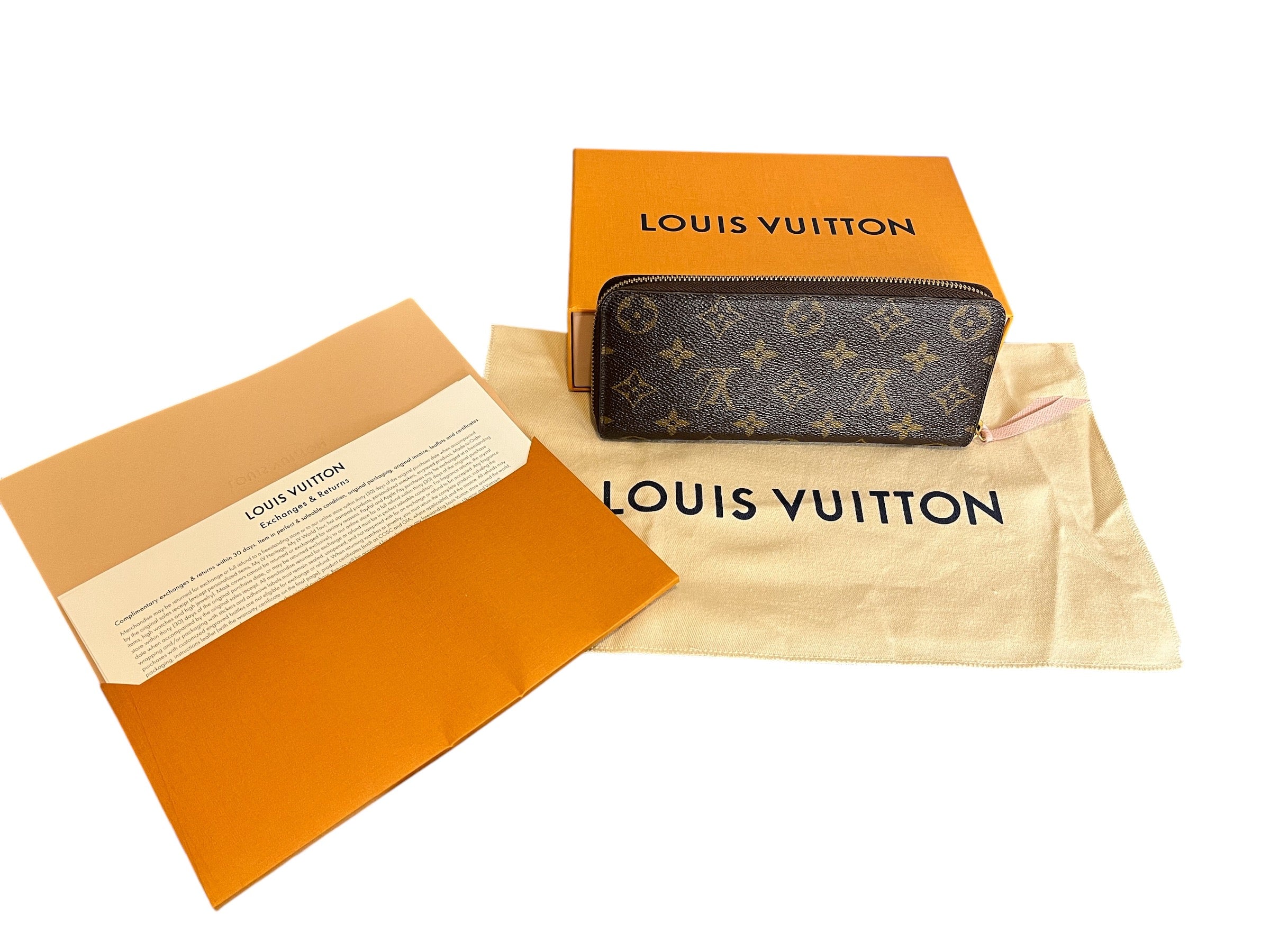 Authentic Louis Vuitton Monogram Zippy Wallet FULL SET